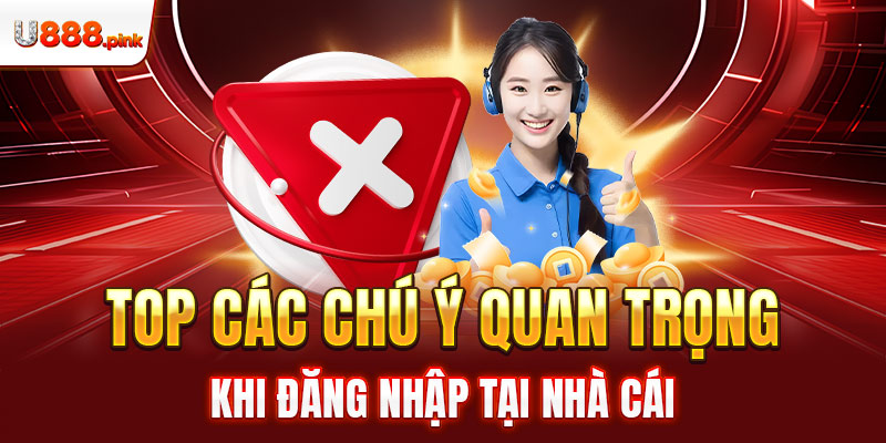 Top các chú ý quan trọng khi đăng nhập tại nhà cái